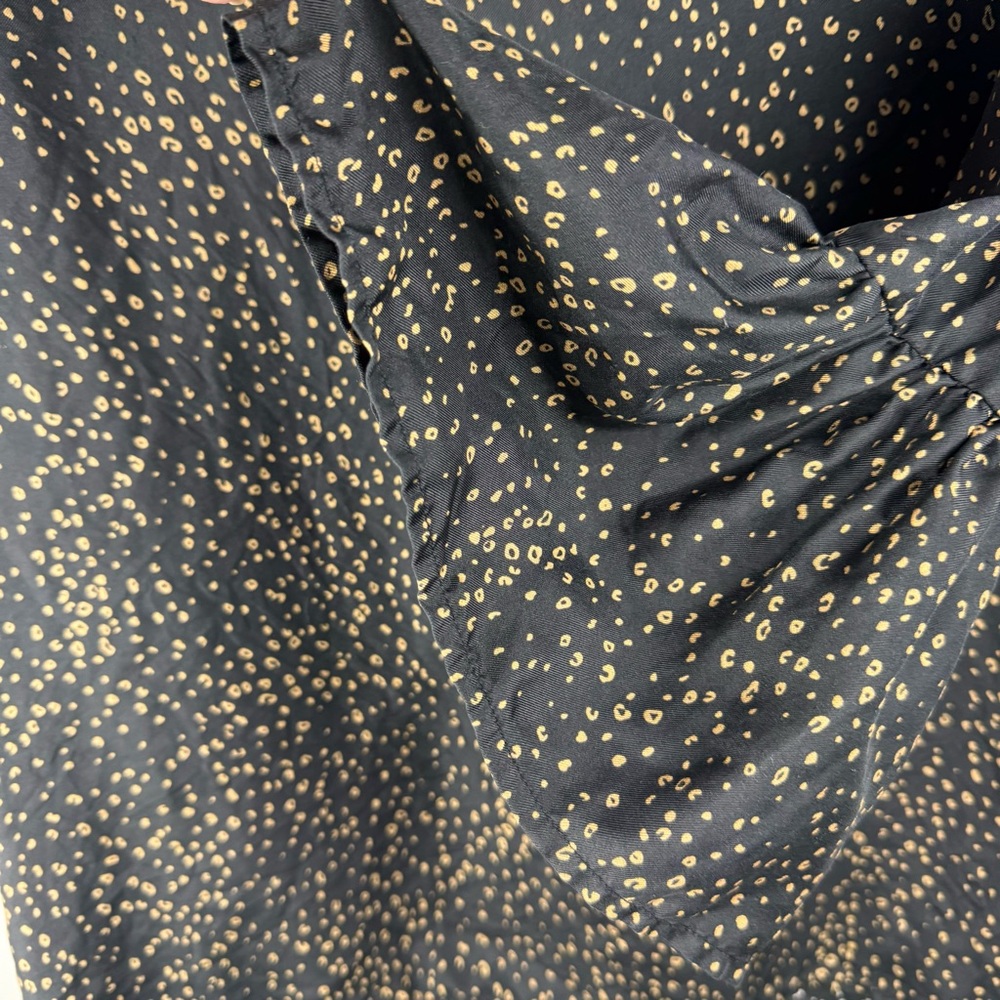 LaRoque Original Sz OS Black & Gold V Neck Tunic 100% Silk Luxury‎ - Picture 4 of 12